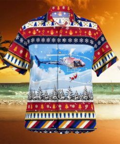 Flagler County Florida Flagler County Fire Rescue (FCFR) Helicopter – ‘Fireflight’ Christmas Hawaiian Shirt