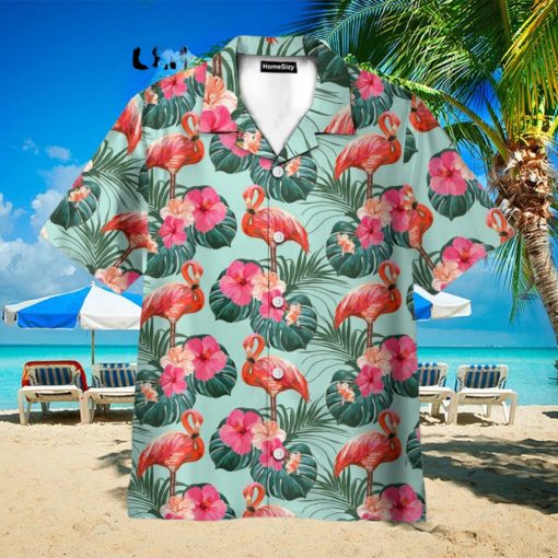 Flamingo Beautiful Floral Hawaiian Shirt