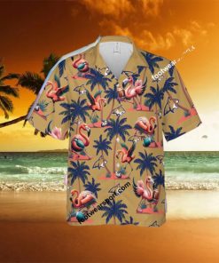 Flamingo Play Football Montana State Bobcats 3D Hawaiian Shirt For Men And Women