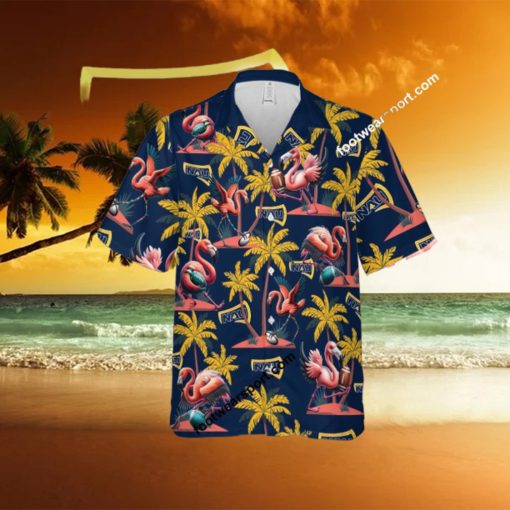 Flamingo Play Football Northern Arizona Lumberjacks Hawaiian Shirt AOP Special Gifts