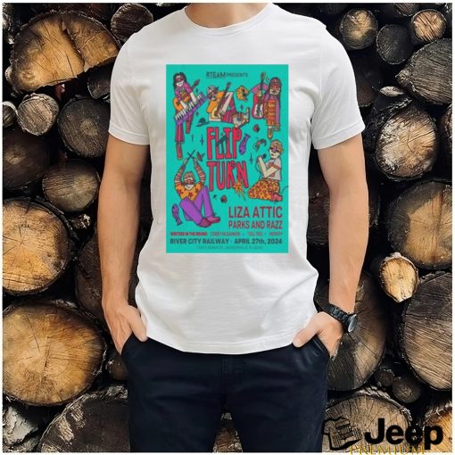 Flipturn River City Railway Jacksonville, FL April 27, 2024 poster shirt