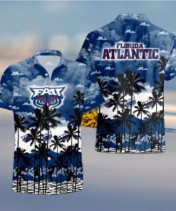 Florida Atlantic Owls Palms Tree Hawaiian Shirt