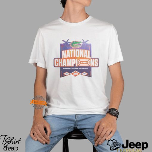 Florida Gators 3 Peat 2022 2023 2024 NCAA Men’s Outdoor Track And Field National Champions Vinatge T Shirt