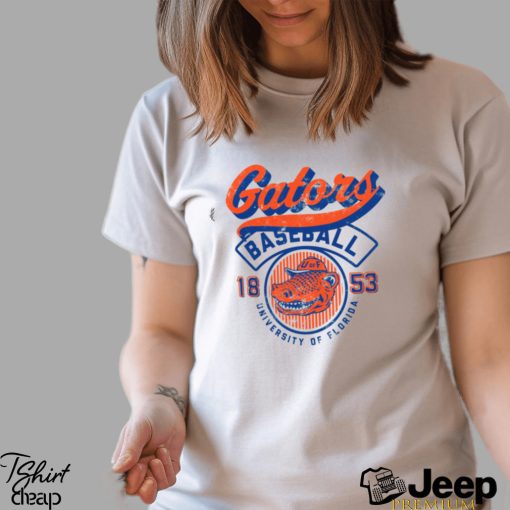 Florida Gators Ivory Baseball Logo T Shirt