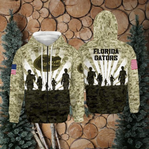 Florida Gators Military All Over Printed 3D Hoodie Winter Gift