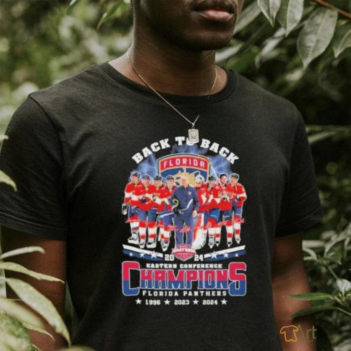 Florida Panthers 2024 Eastern Conference Champions 3 Times Back To Back T Shirt