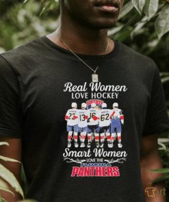 Florida Panthers Real Women Love Hockey Smart Women Love The 2024 Stanley Cup Champions Signatures Shirt