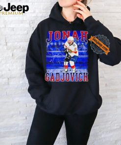 Florida Panthers ice hockey Jonah Gadjovich player pose lightning shirt