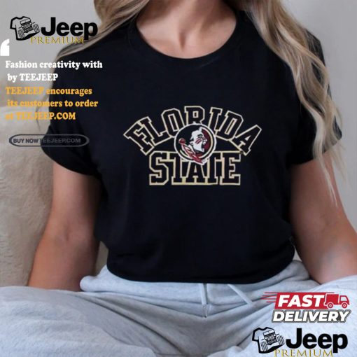 Florida State Seminoles Black Classic Boxy Crop T Shirt