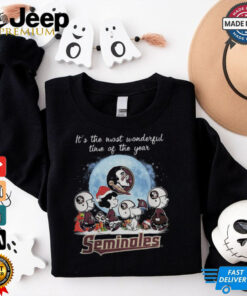 Florida State Seminoles It The Most Wonderful Time Of The Year Peanut Characters Christmas Shirt