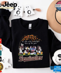 Florida State Seminoles x Mickey x Donald Duck x Stitch x Goofy Fall It’s The Most Wonderful Time Of The Year Tee shirt