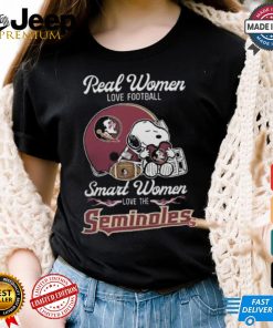 Florida State Seminoles x Snoopy Real Women Love Football Smart Women Helmet 2024 Shirt