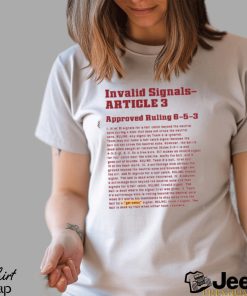 Floyd Of Rosedale Invalid Signals article 3 Shirt