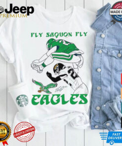 Fly Saquon Fly Eagles Saquon Barkley The Reverse Hurdle Jarrian Jones shirt