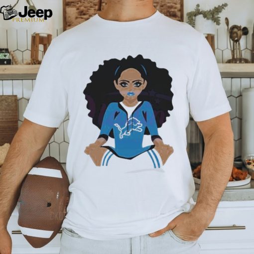 Football Detroit Lions Black Girl 2024 shirt