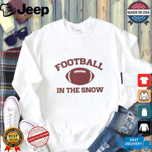 Football In The Snow T shirts