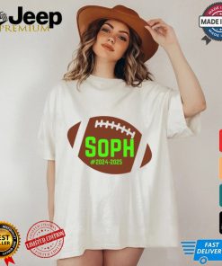 Football Sophomore School Year 2024 2025 In Green T shirt