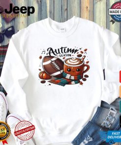 Football and Coffee Autumn Season T shirt