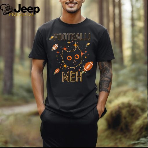 Football meh Black cat shirt