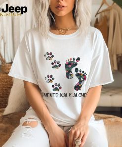 Footprint Never Walk Alone shirt