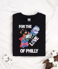 For The Love Of Philly Philadelphia Map Sports Teams Logo Shirt