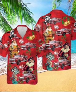 Ford Fire Engine Christmas Hawaiian Shirt Best Gift For Men And Women