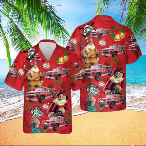 Ford Fire Engine Christmas Hawaiian Shirt Best Gift For Men And Women