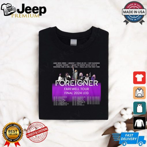 Foreigner Farewell Tour 2024 Shirt