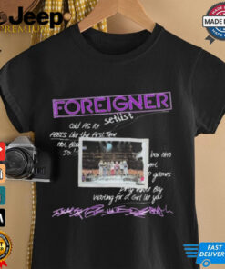 Foreigner Rock Music Setlist Waiting For A Girl Like You Shirt