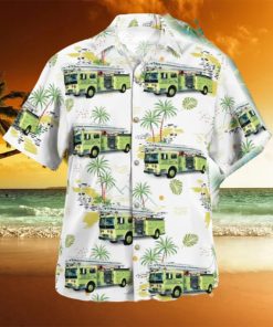 Fort Lauderdale Florida Fort Lauderdale Fire Rescue Engine 9S 1976 Ward Lafrance Hawaiian Shirt