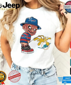 Freddy Krueger Buffalo Bills Piss On Miami Dolphins Halloween 2024 NFL Shirt