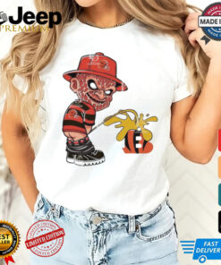 Freddy Krueger Cleveland Browns Piss On Cincinnati Bengals Halloween 2024 NFL Shirt