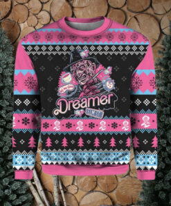 Freddy Krueger Dreamer A Nightmare On Elm Street Christmas Ugly Sweater