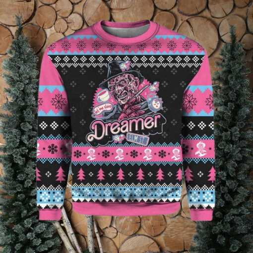 Freddy Krueger Dreamer A Nightmare On Elm Street Christmas Ugly Sweater