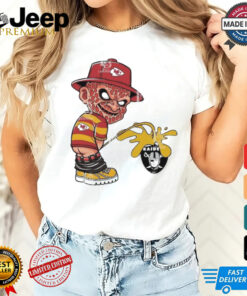 Freddy Krueger Kansas City Chiefs Piss On Las Vegas Raiders Halloween 2024 NFL Shirt