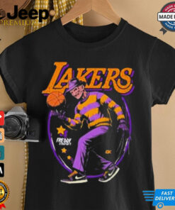 Freddy Krueger x NBA Los Angeles Lakers Graphic 2024 t shirt