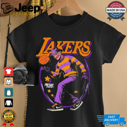 Freddy Krueger x NBA Los Angeles Lakers Graphic 2024 t shirt