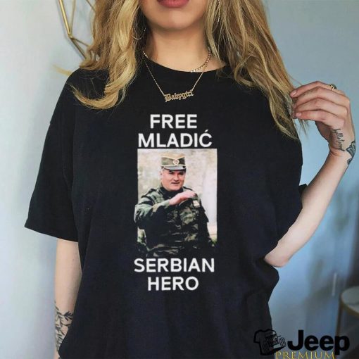 Free Mladic Serbian Hero Black shirt