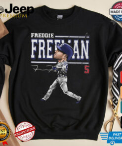 Freeman Los Angeles Dodgers Cartoon Signature 2024 Shirt