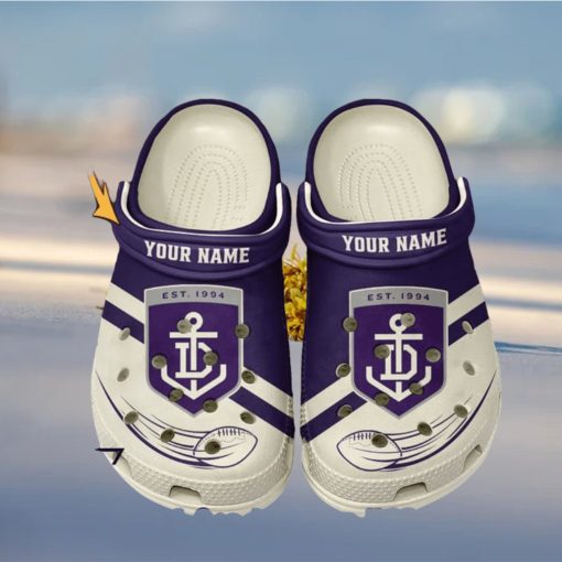 Fremantle Football Club AFL Classic Custom Name Crocs Clogs Shoes