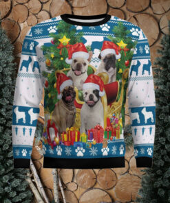 French Bulldog Greeting Ugly Christmas Sweater