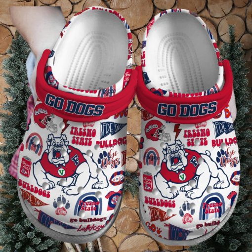 Fresno State Bulldogs NCAA Sport Crocs Crocband Clogs Shoes Comfortable For Men Women and Kids – Footwearelite Exclusive