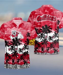 Fresno State Bulldogs Palms Tree Hawaiian Shirt