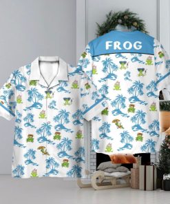 Frog Chilling On The Beach 3D Hawaiian Shirt Holiday Gift