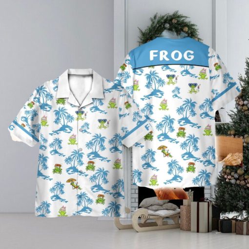 Frog Chilling On The Beach 3D Hawaiian Shirt Holiday Gift