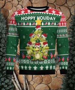 Frog Christmas Tree Ugly Christmas Sweater