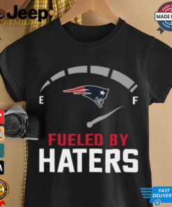 Fueled By Haters shirt featuring bold, edgy text with a strong graphic design, expressing confidence and resilience with a powerful message.