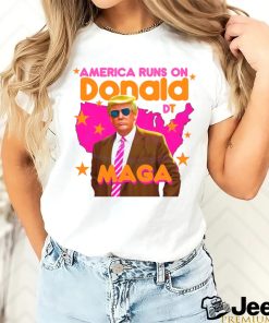 Funny America Runs On Donald Trump shirt