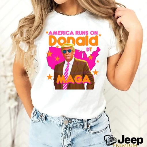 Funny America Runs On Donald Trump shirt