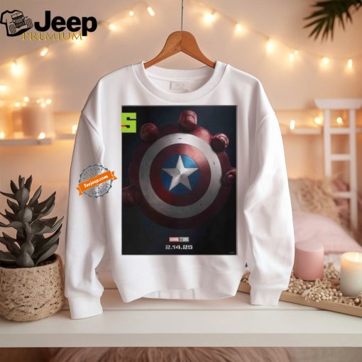 Funny Captain america brave new world marvel studio only in theaters february 14th 2025 home decor poster shirt